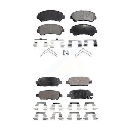 Tec Front Rear Ceramic Brake Pads Kit For Nissan Rogue Maxima Sentra Select Juke KTC-100167